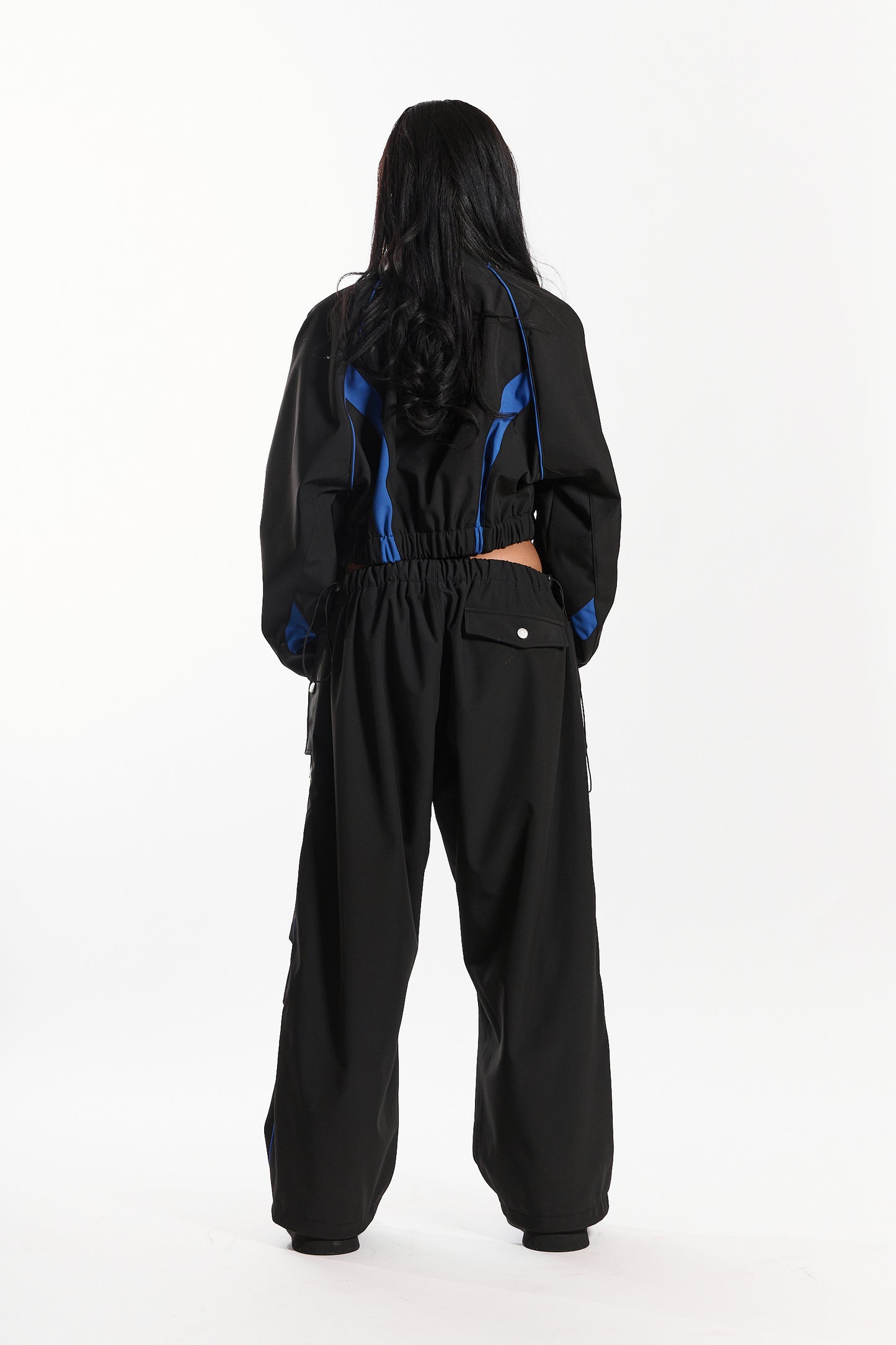 Hot Like Fire Women's Jacket (black/royal)