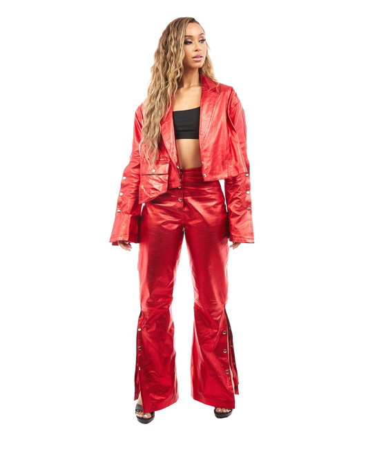 Venus Leather Pants (Red)