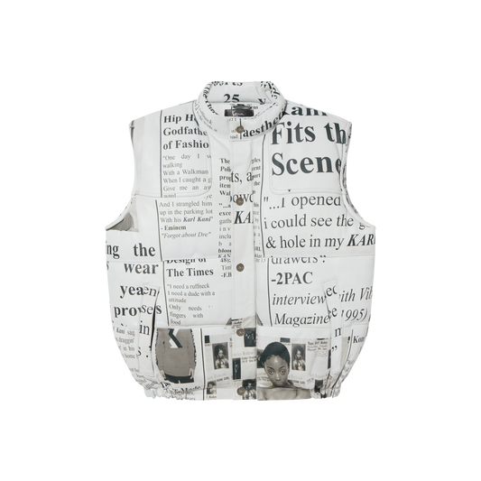 Harlan Leather Bubble Vest