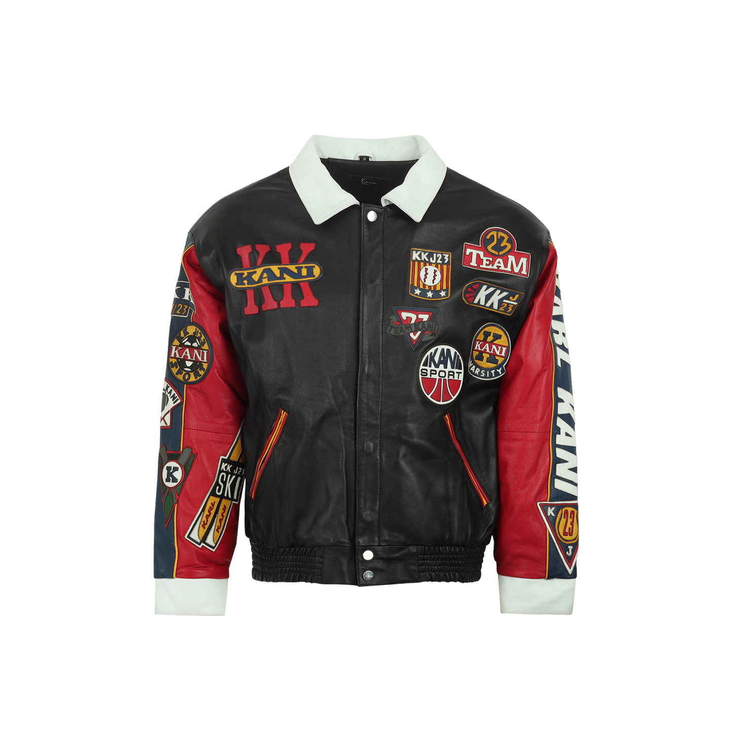 Leather Patch Jacket (Black)