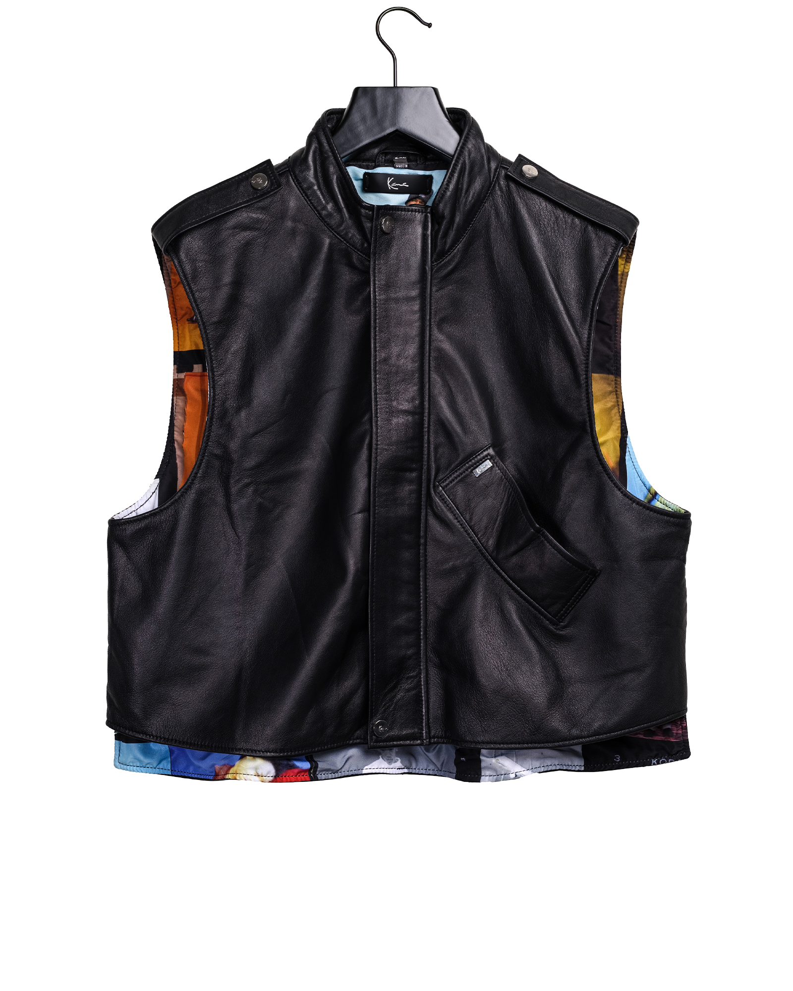 Drako Leather Vest – Karl Kani Drako Leather Vest – Karl Kani