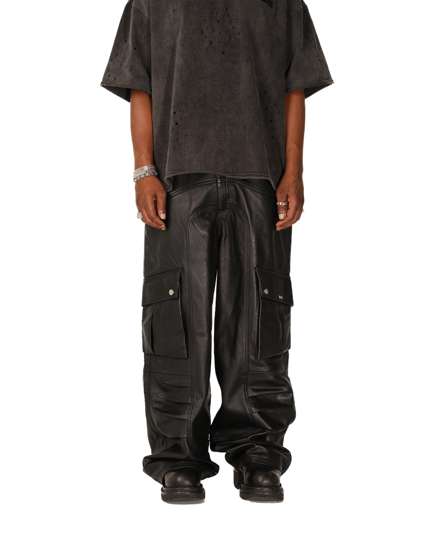 Belmont Cargo Pants (Leather)