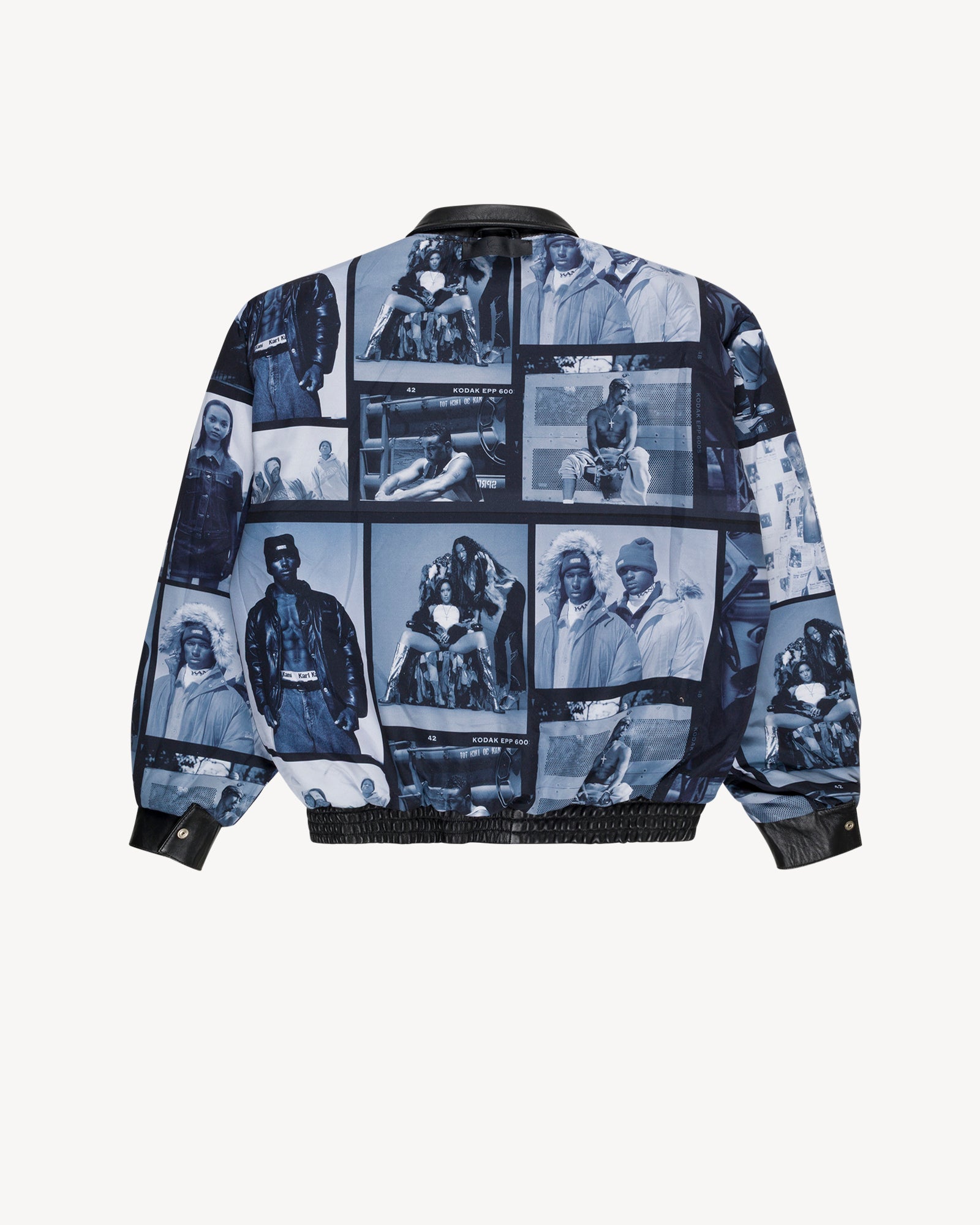 Leather Patch Jacket (Beige/Black) – Karl Kani