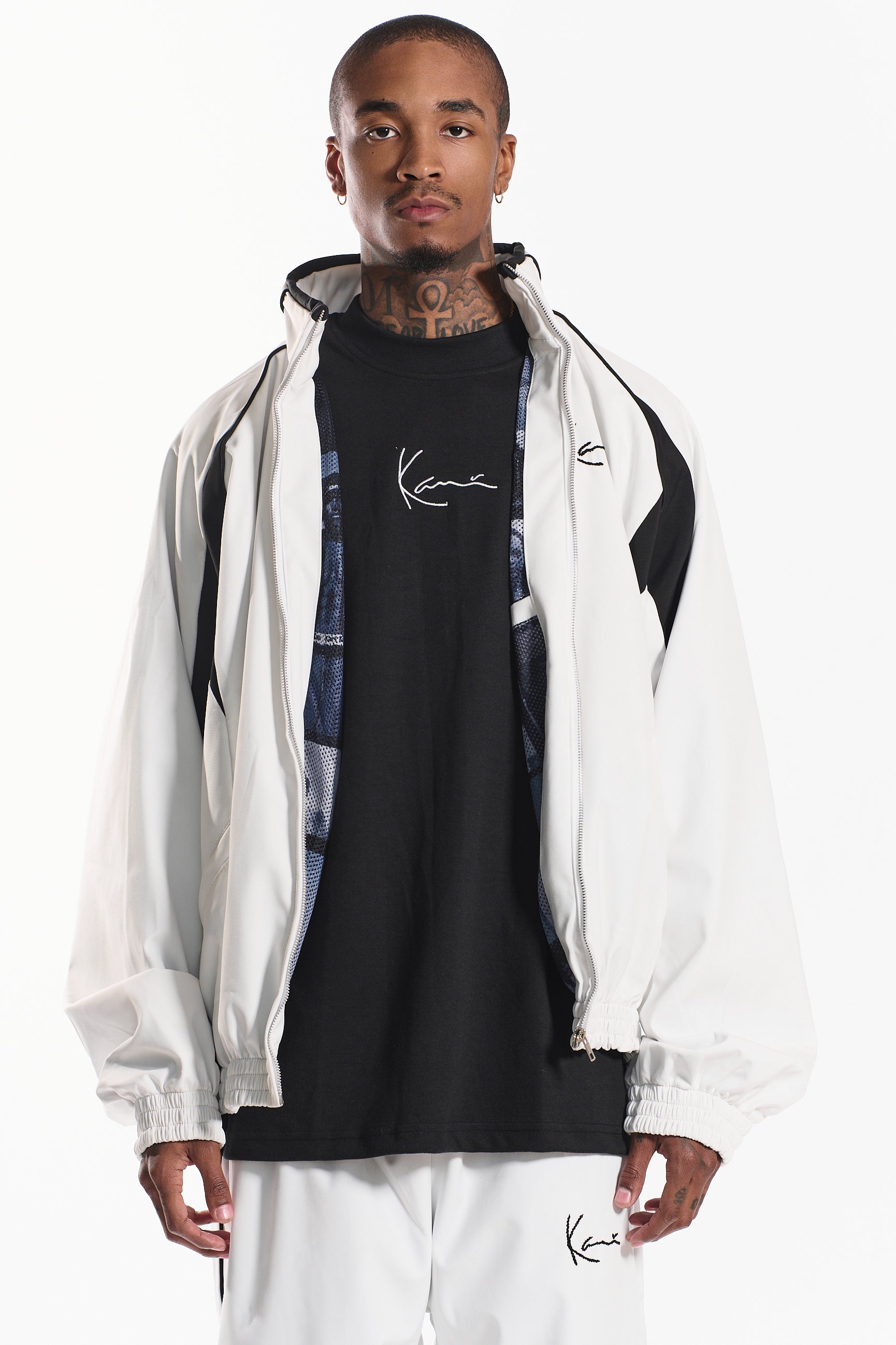 Shot Clock Men's Jacket (white) – Karl Kani