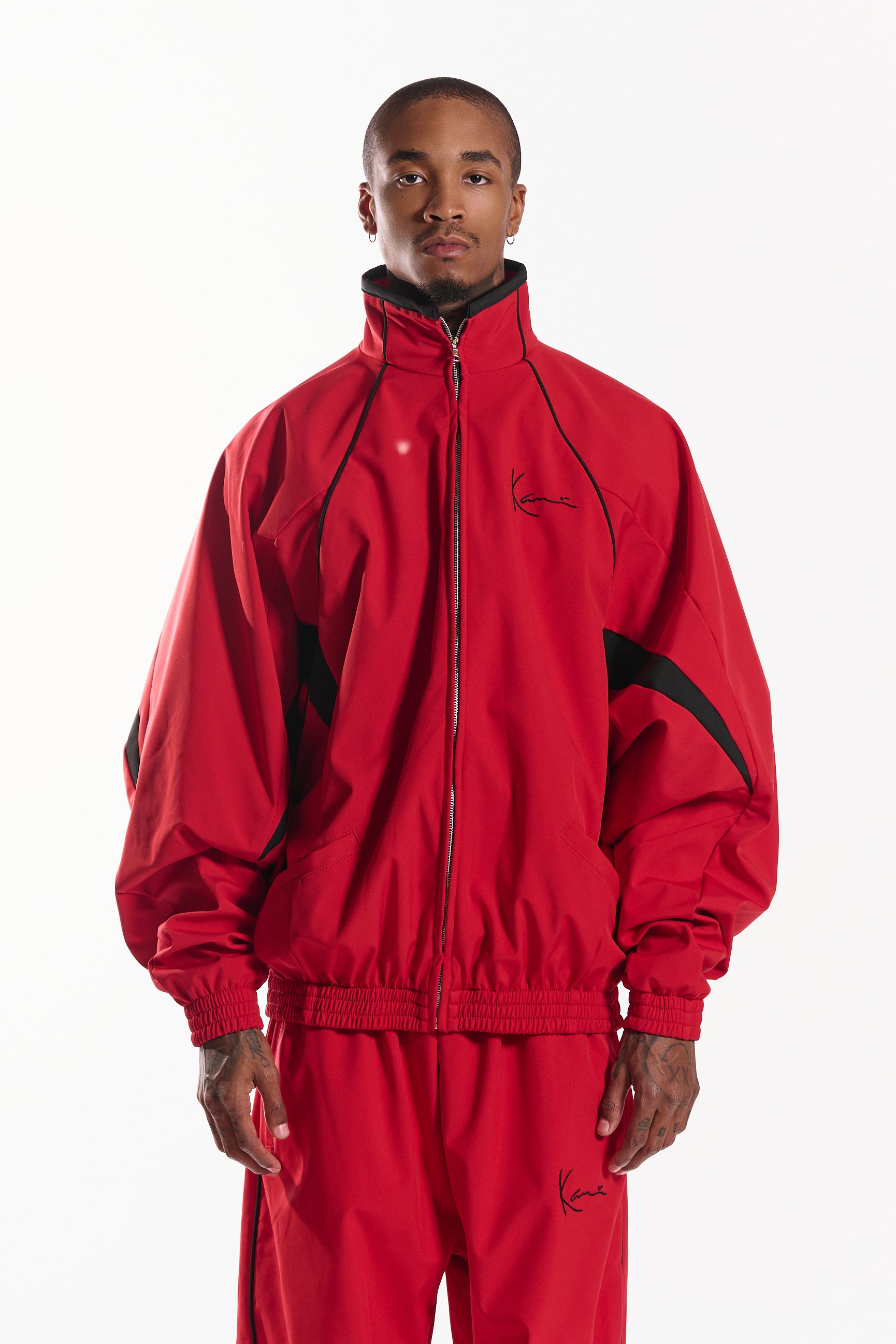 Shot Clock Men's Jacket (red) – Karl Kani