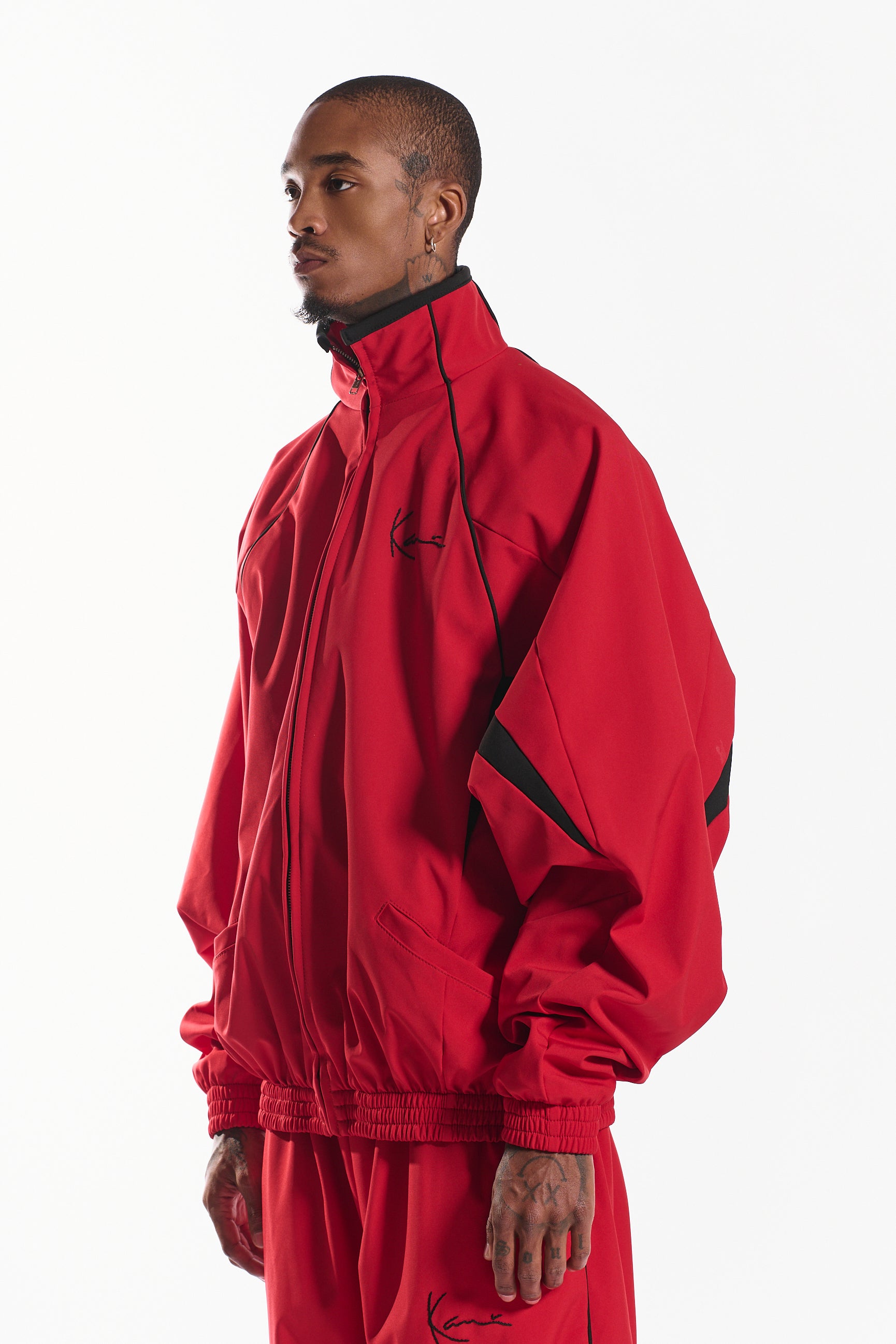 Shot Clock Men's Jacket (red) – Karl Kani