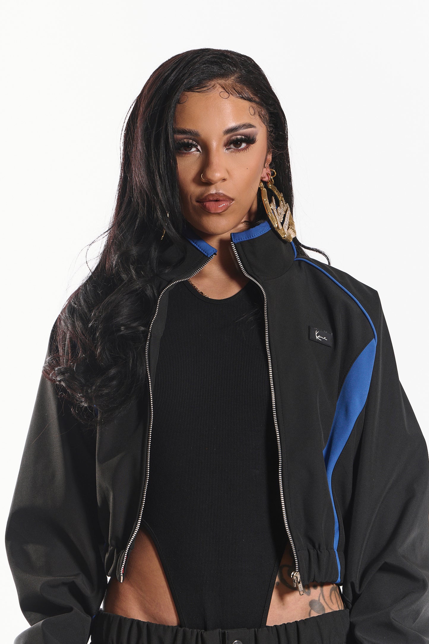 Hot Like Fire Women's Jacket (black/royal)