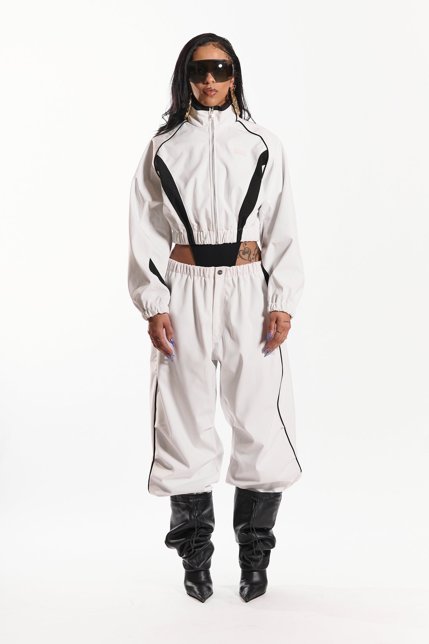 Hot Like Fire Women's Jacket (white/black)