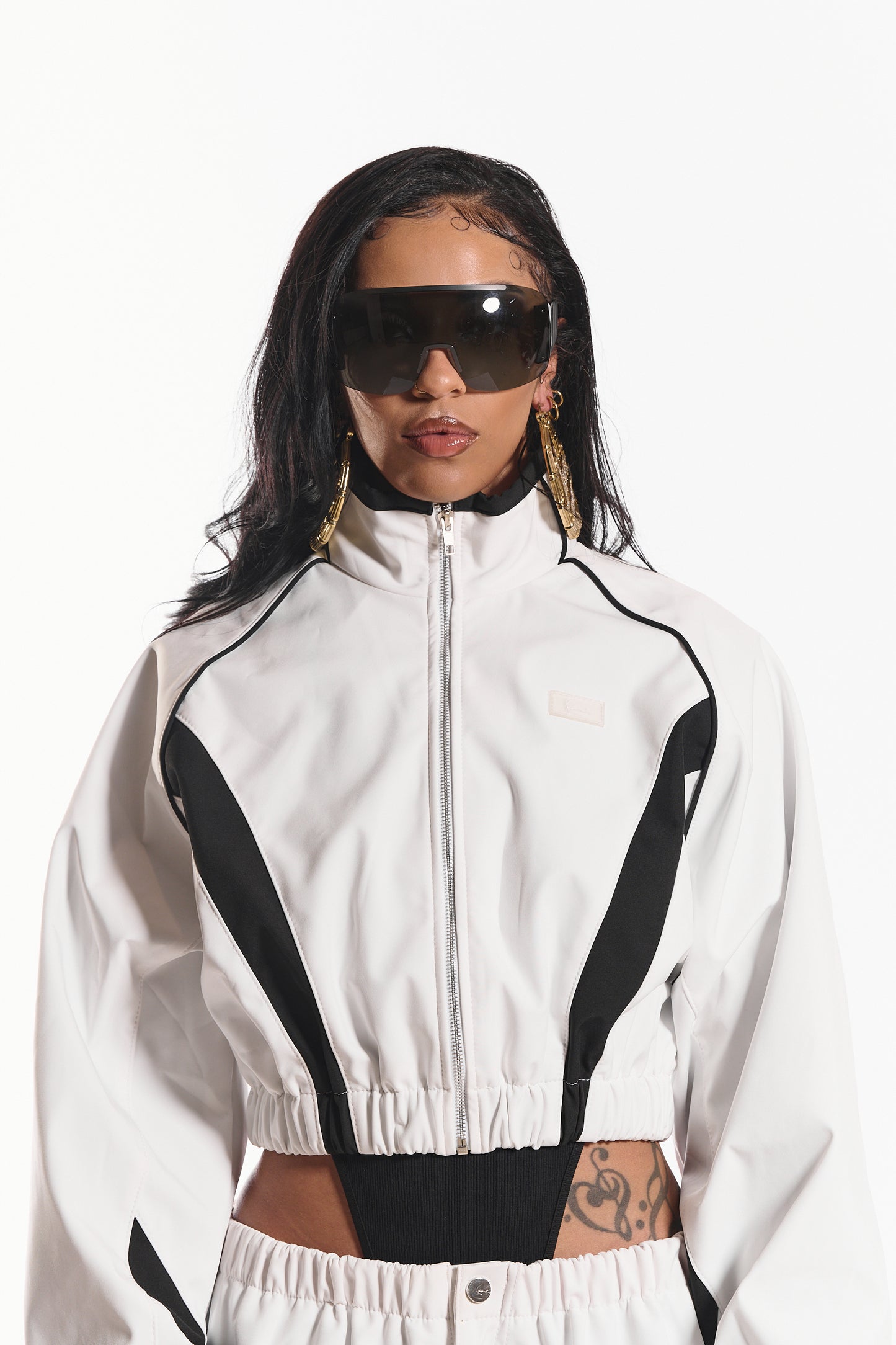 Hot Like Fire Women's Jacket (white/black)