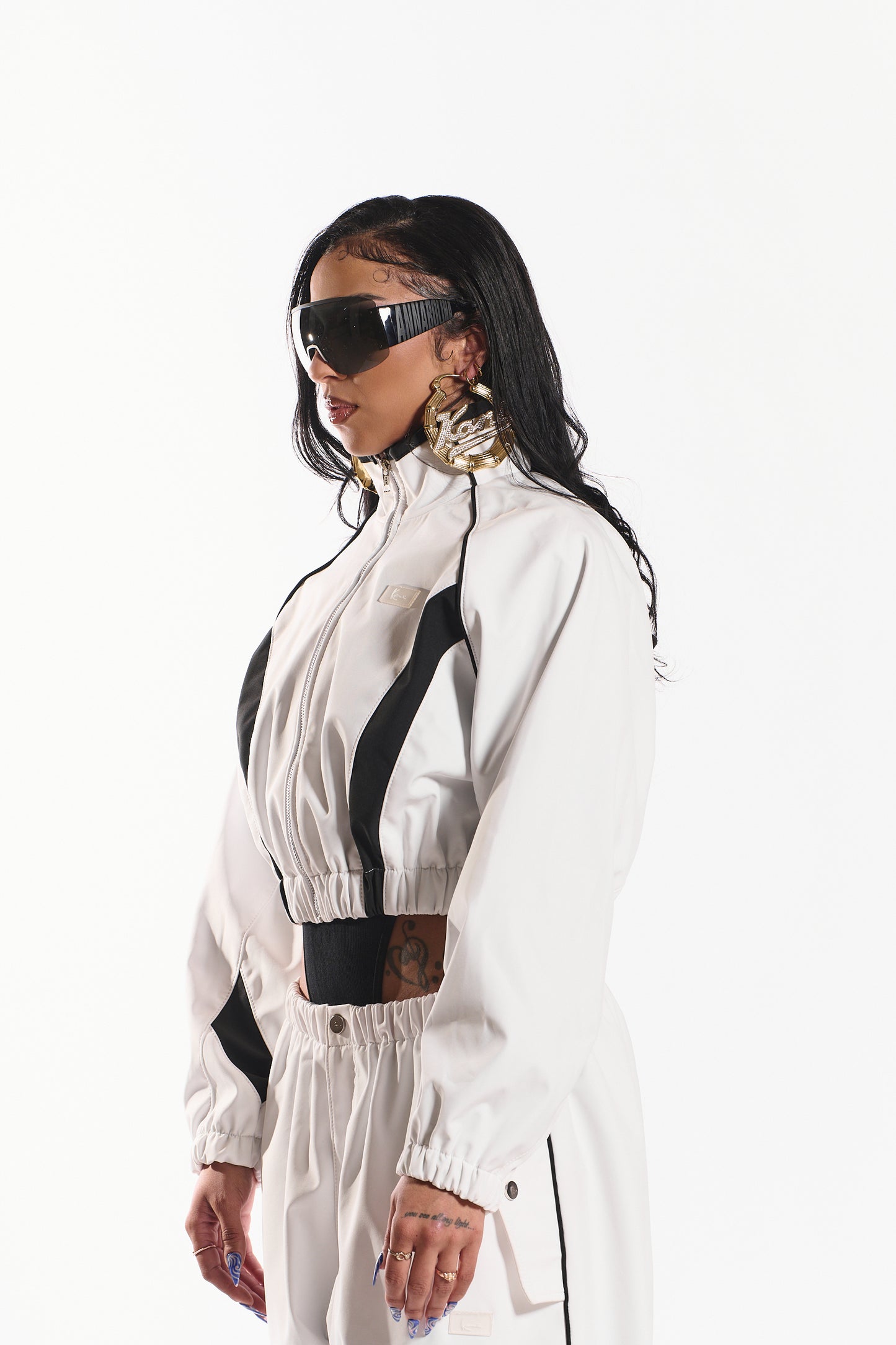 Hot Like Fire Women's Jacket (white/black)