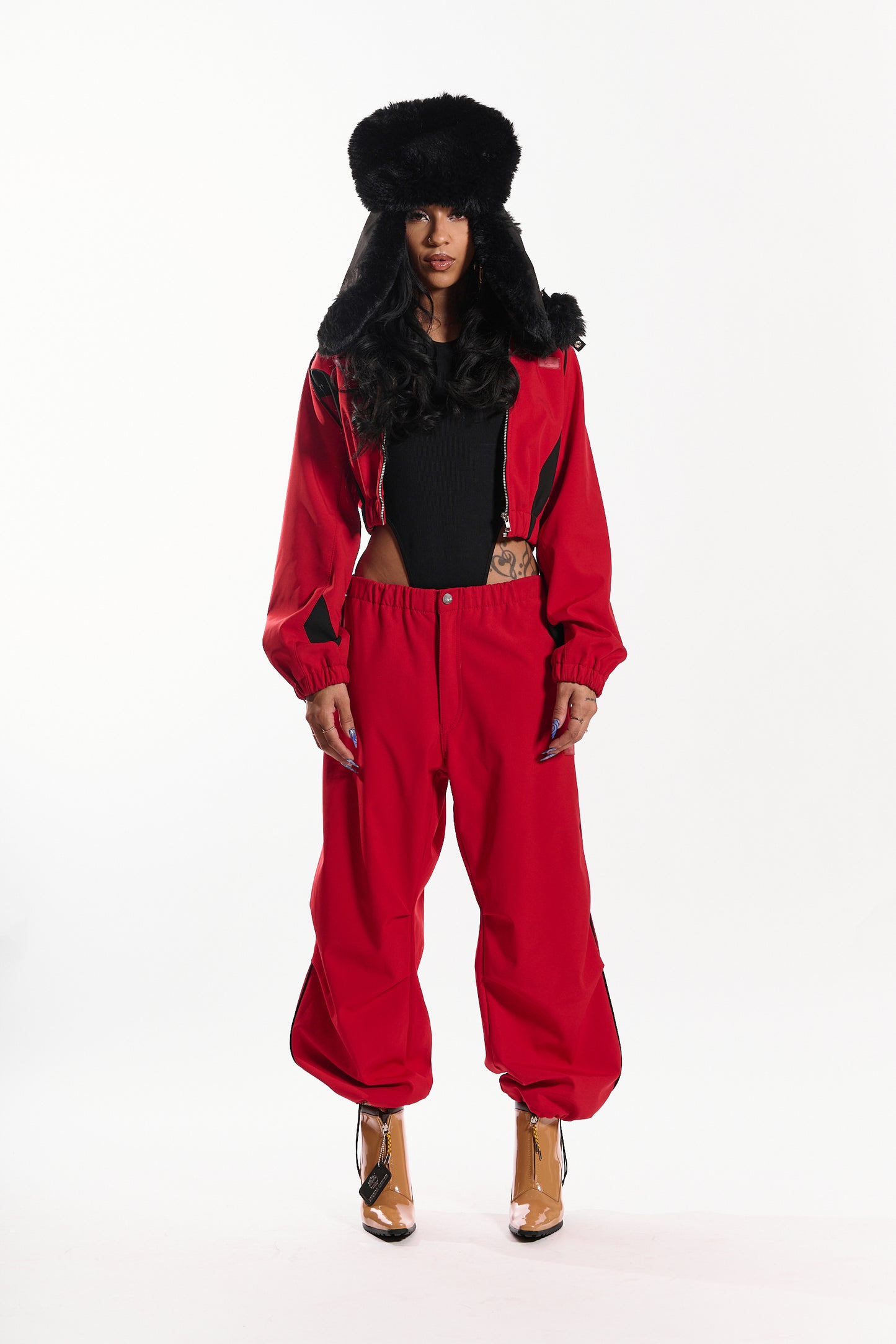 Hot Like Fire Women's Jacket (red/black)