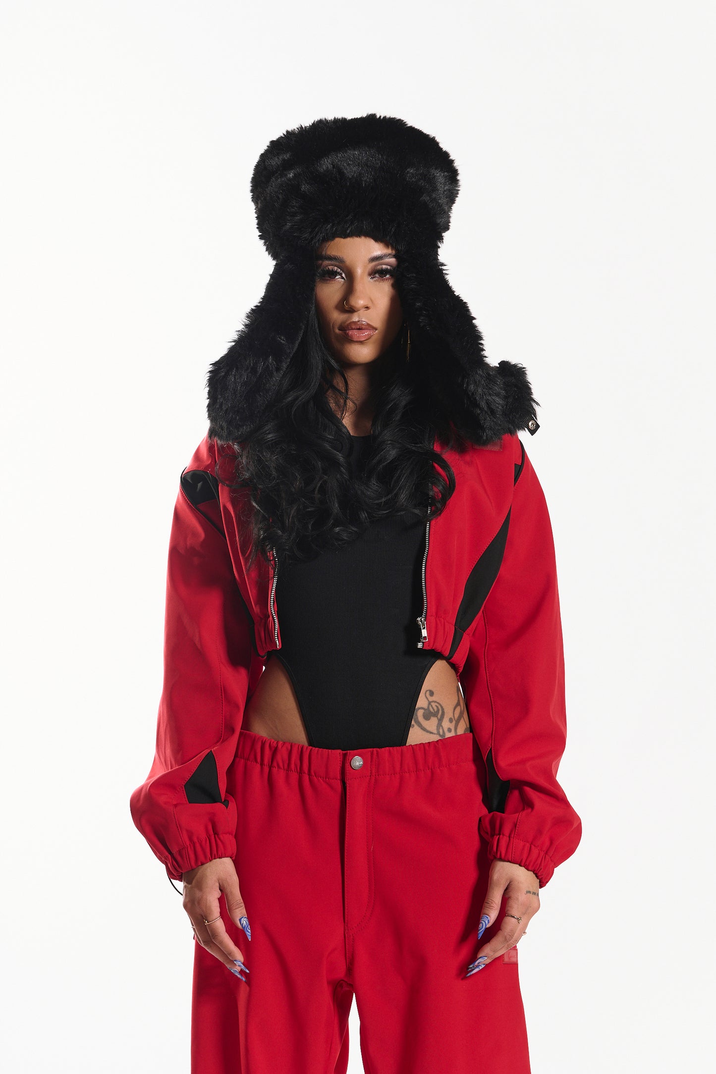 Hot Like Fire Women's Jacket (red/black)