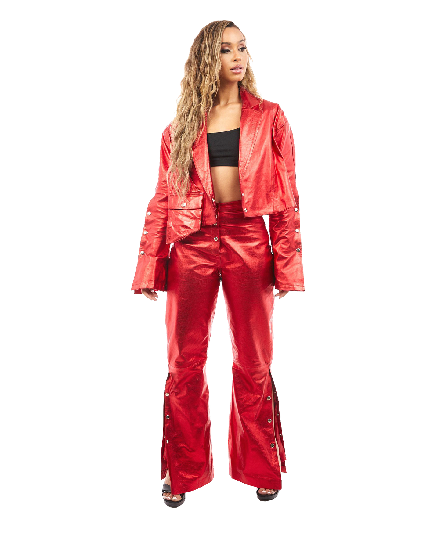 Venus Leather Pants (Red)