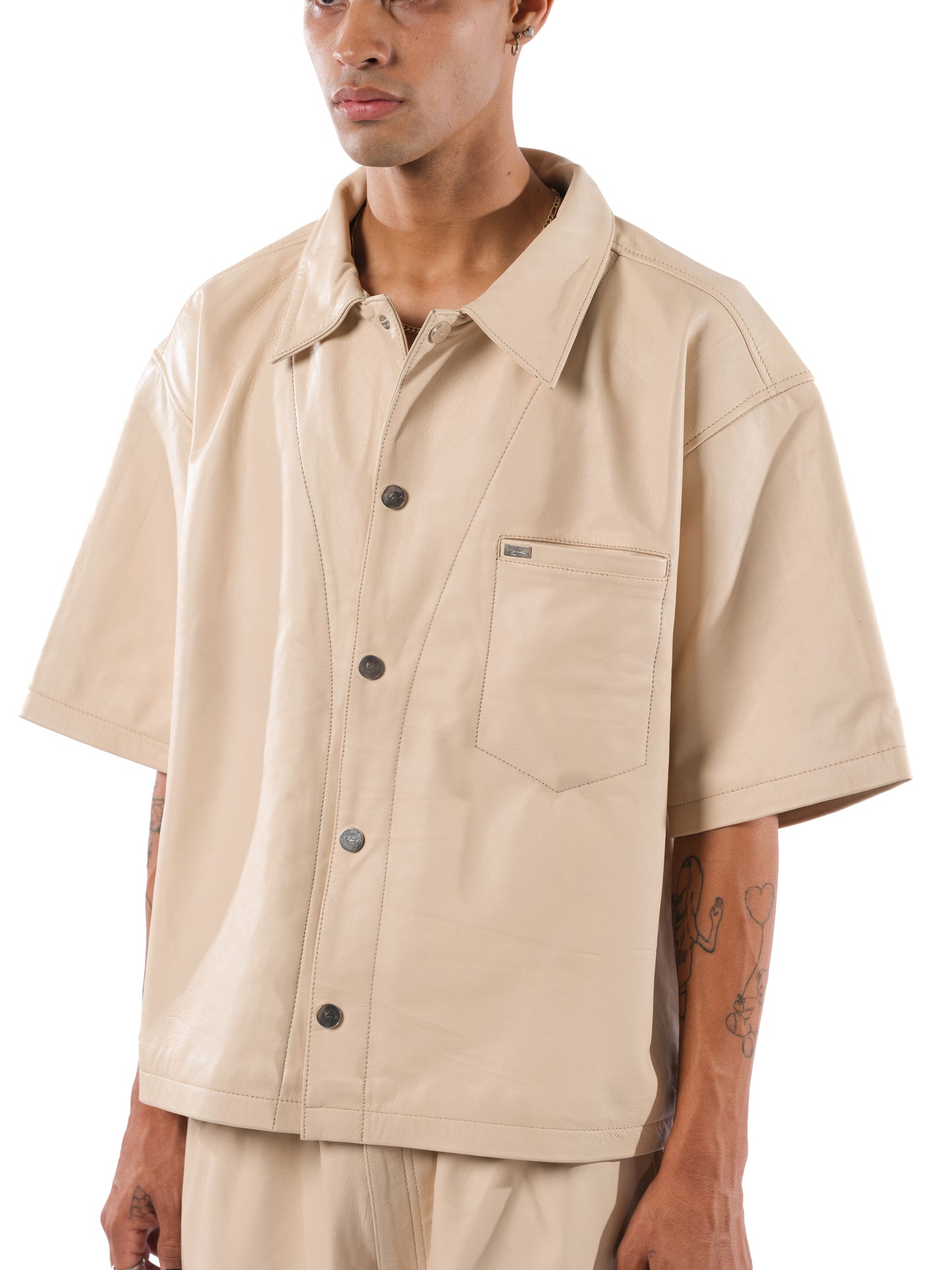 Ford Leather Shirt (Natural)