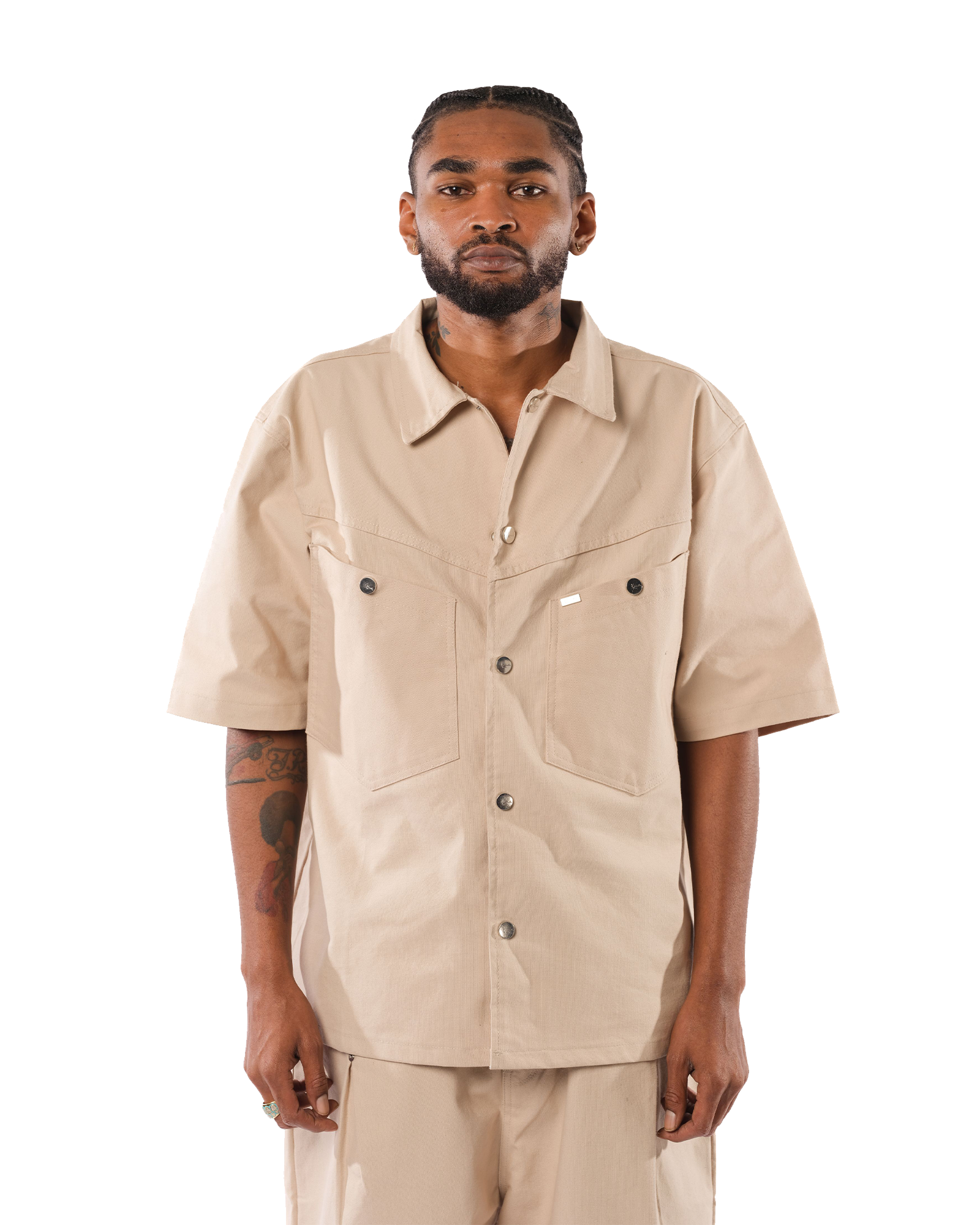 Old School Shirt (Natural) Karl Kani Old School Shirt (Natural) Karl Kani