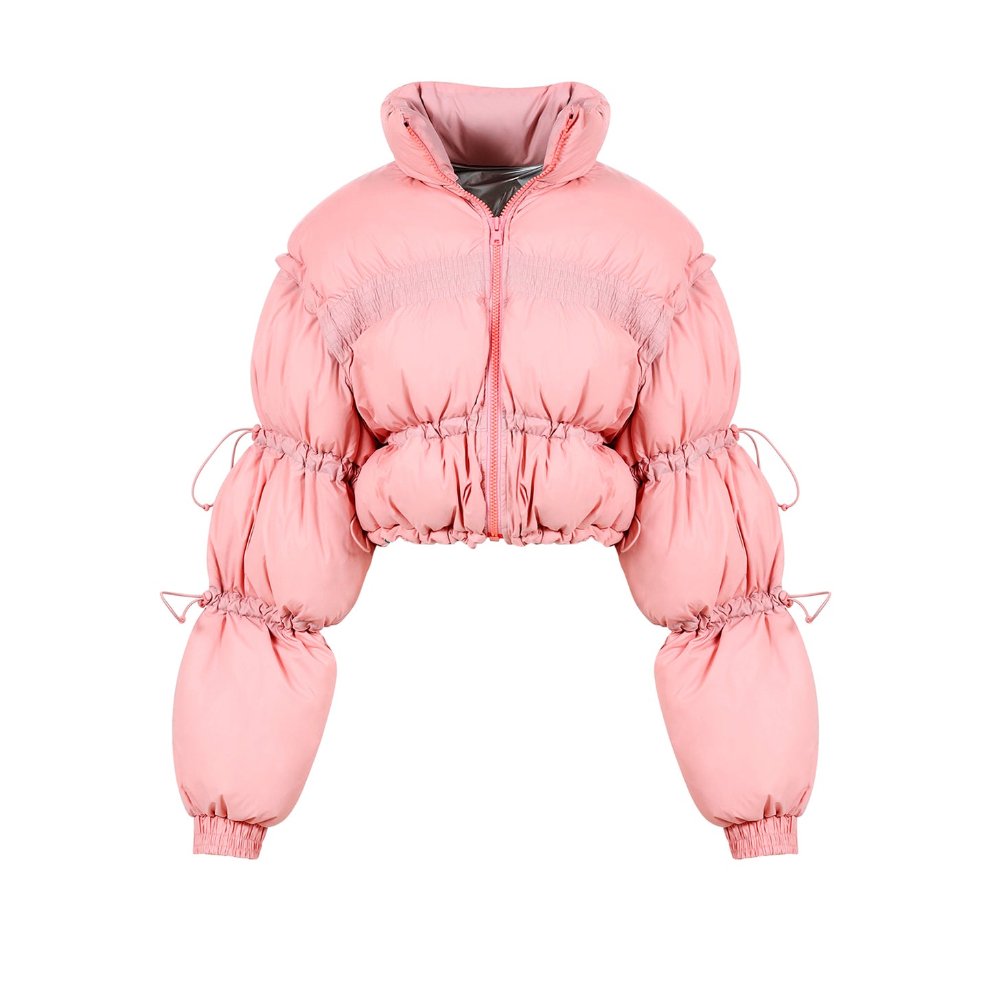 Crop Bubble Coat (pink) Karl Kani