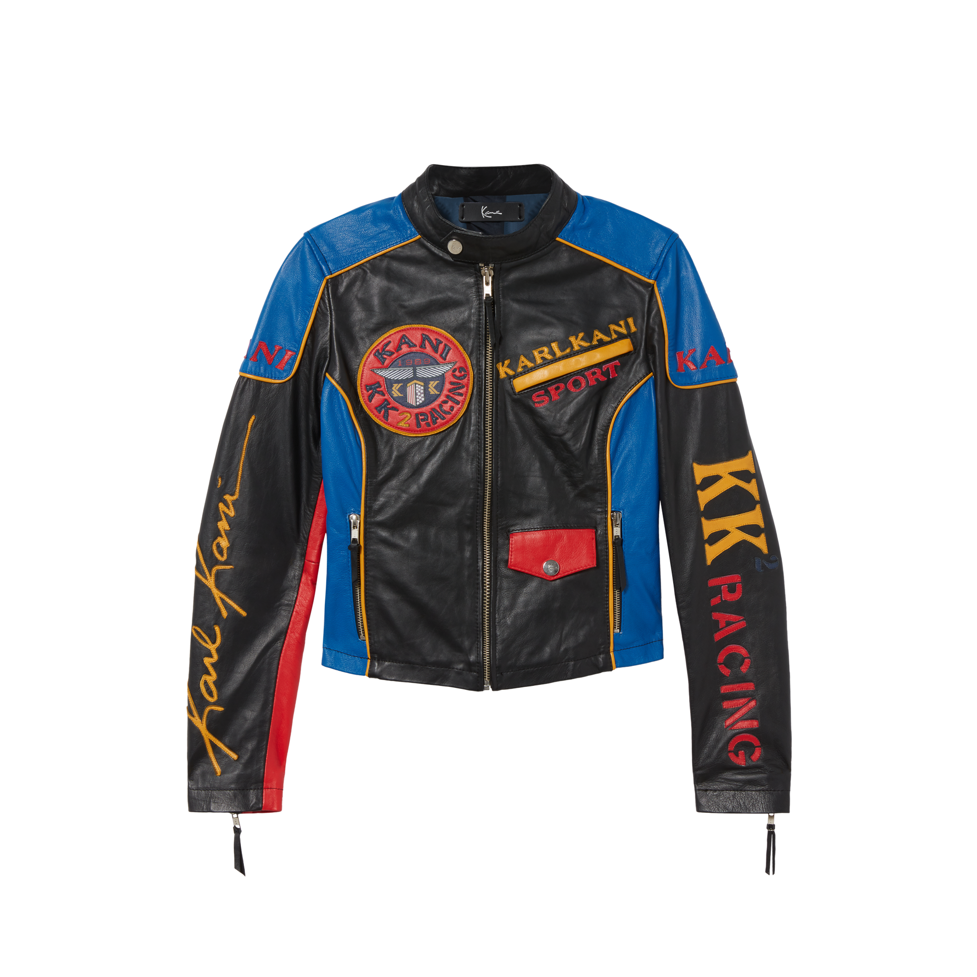 Karl kani leather best sale jacket