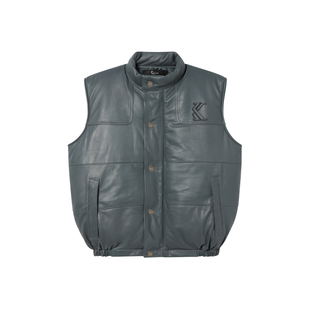 Hunter Leather Bubble Vest Karl Kani