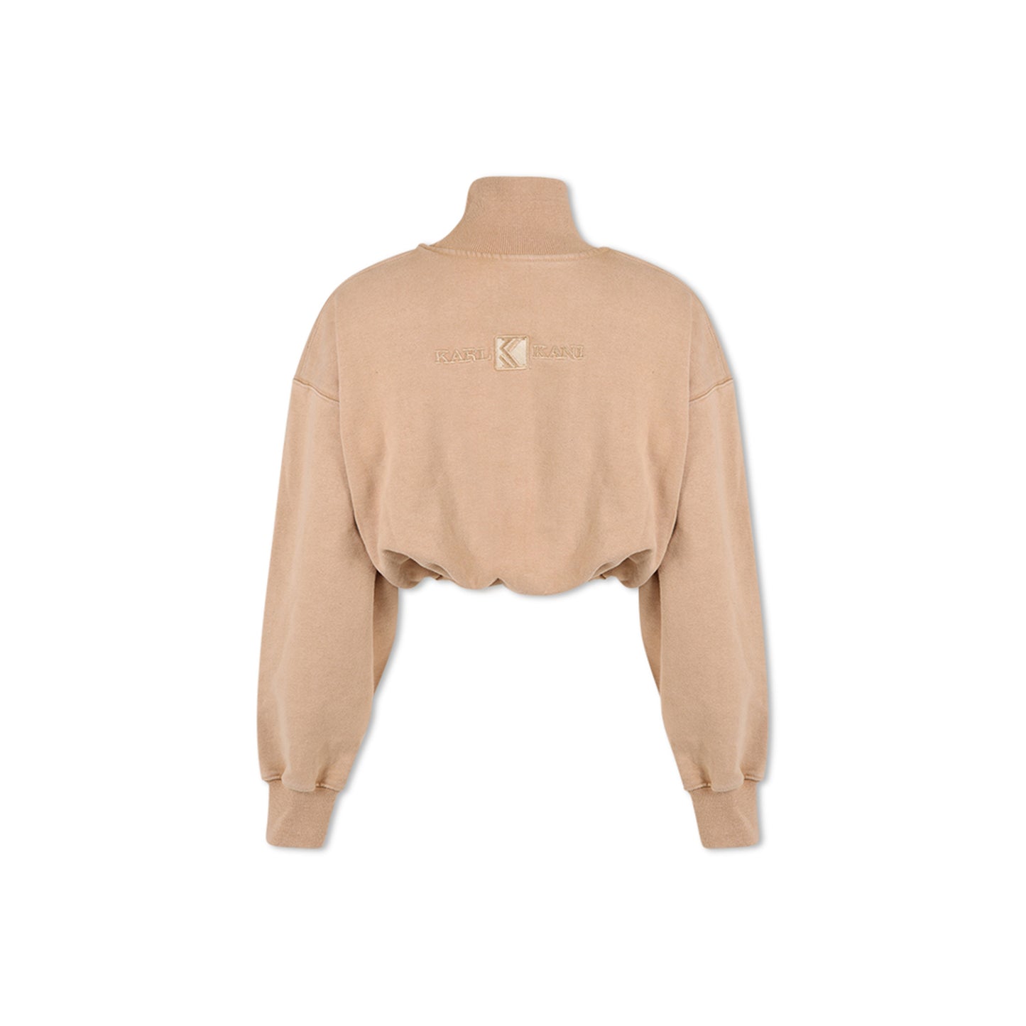 Deep Mock Neck Top (Nude)
