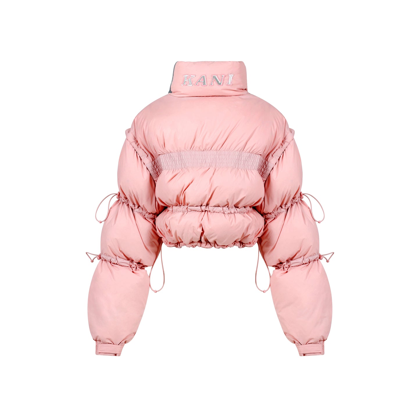 Crop Bubble Coat (pink)
