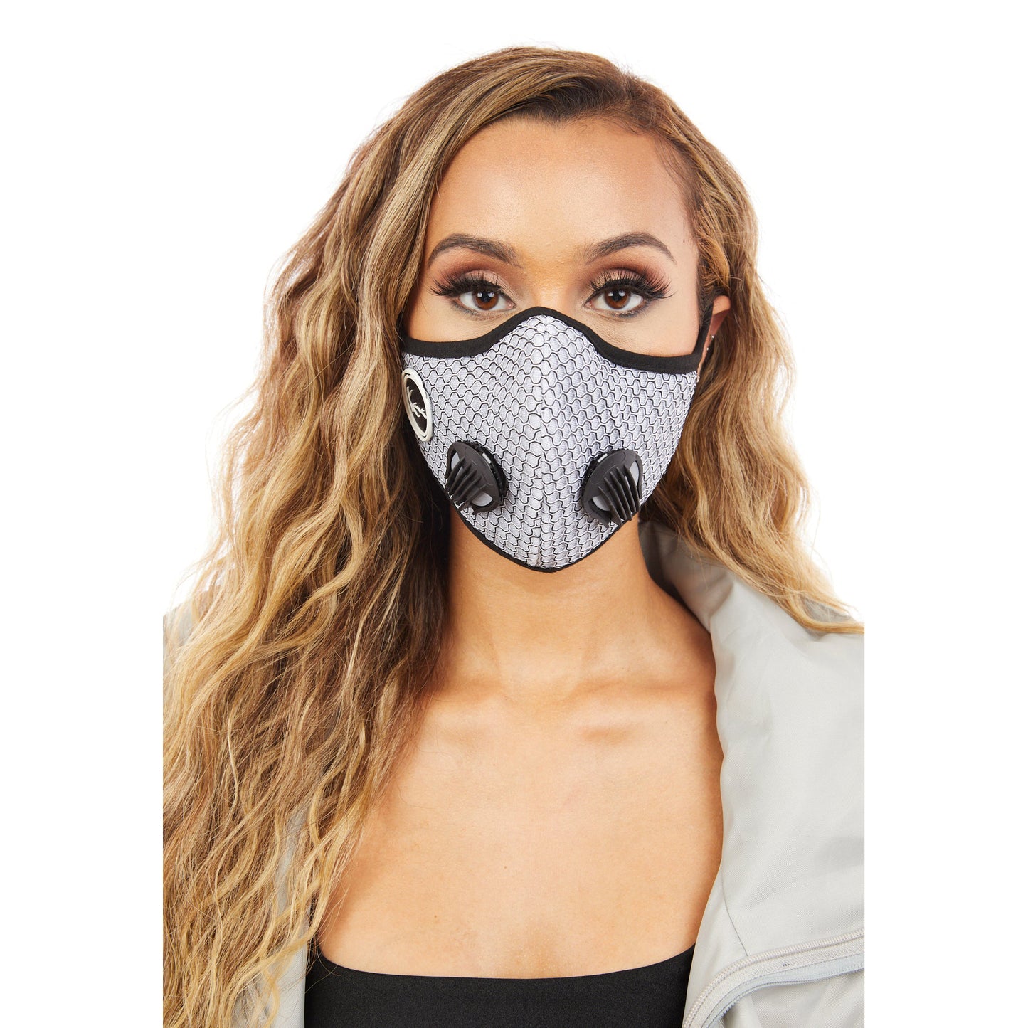Womens Face Mask (Silver)